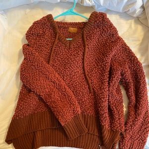 super cute auburn colored sweater from  boutique!!